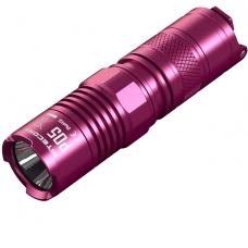 Карманный светодиодный фонарь в розовом корпусе