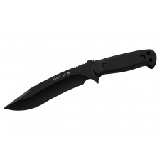 Тактический нож с клинком и рукоятью черного цвета