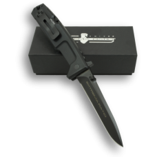 Складной надежный нож для тяжелых работ Extrema Ratio Nemesis в черном цвете с  коробкой