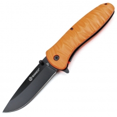 Оранжевый складной нож Ganzo G622-FLG-1 с фонариком