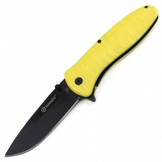 Оранжевый складной нож Ganzo G622-Y-1 с черным клинком