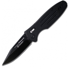 Нож Ganzo G702 с черным клинком с отверстиями