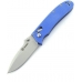 Вариант ножа Ganzo G704 с голубой рукоятью и светлым клинком