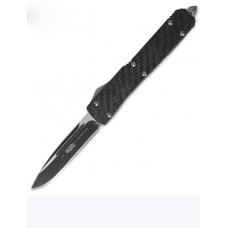 Американский автоматический нож Microtech Ultratech Black 121-1CF Carbon Fiber