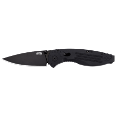 Карманный нож с прочной рукоятью и надежным клинком Sog Aegis Black в черном цвете