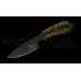 Нож с фиксированным клинком Backpacker Black Ionbond Coated с темной камуфлированной рукоятью